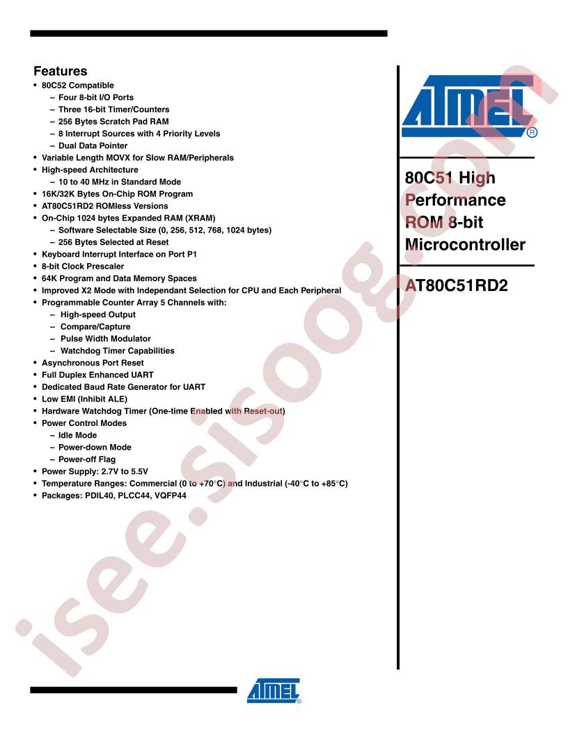 AT80C51RD2-SLRUM