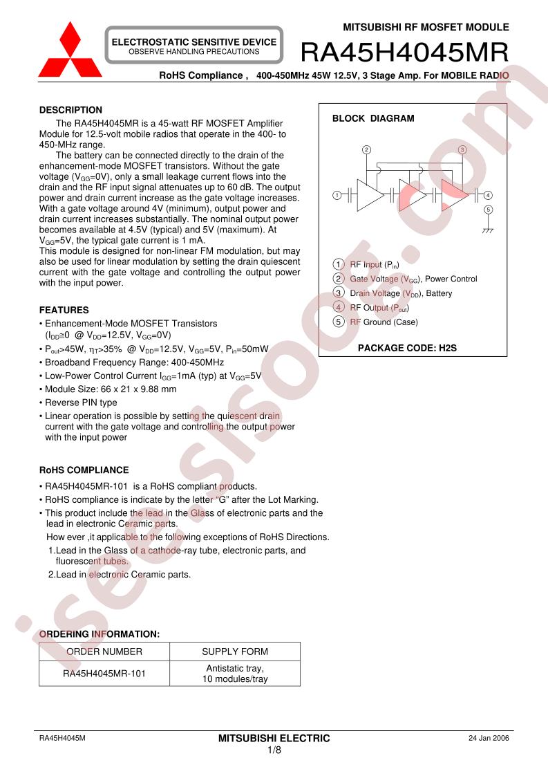RA45H4045MR-101