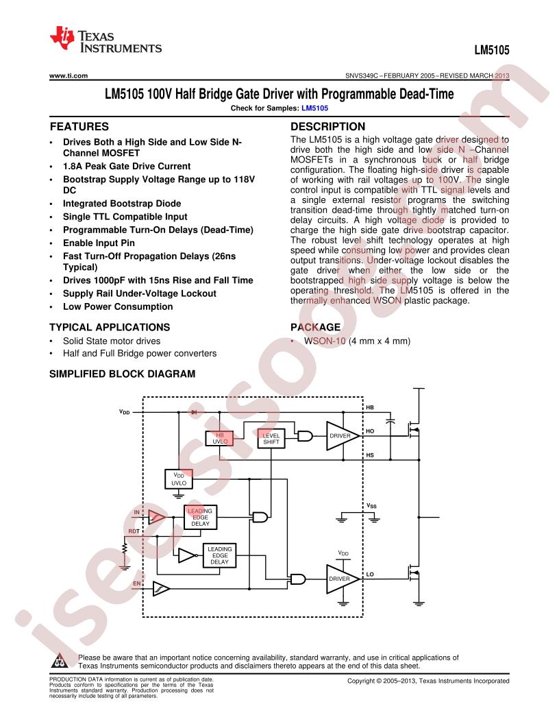 LM5105SD-NOPB