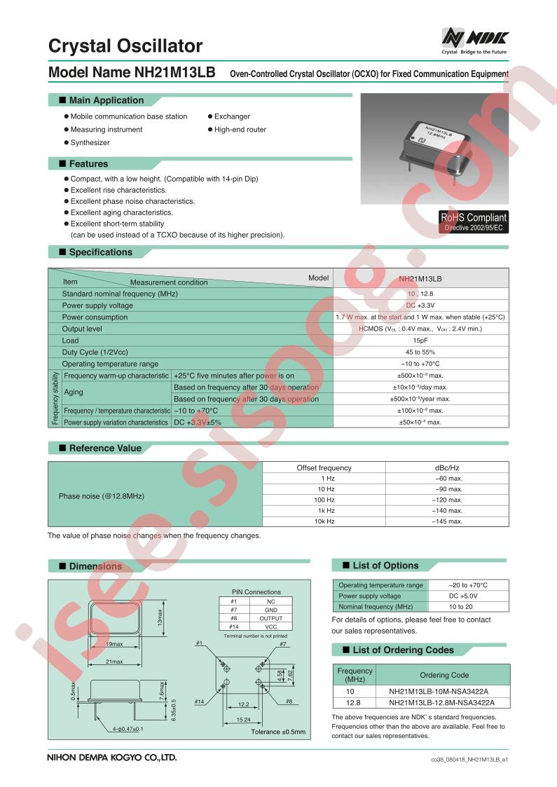 NH21M13LB-12.8M-NSA3422A