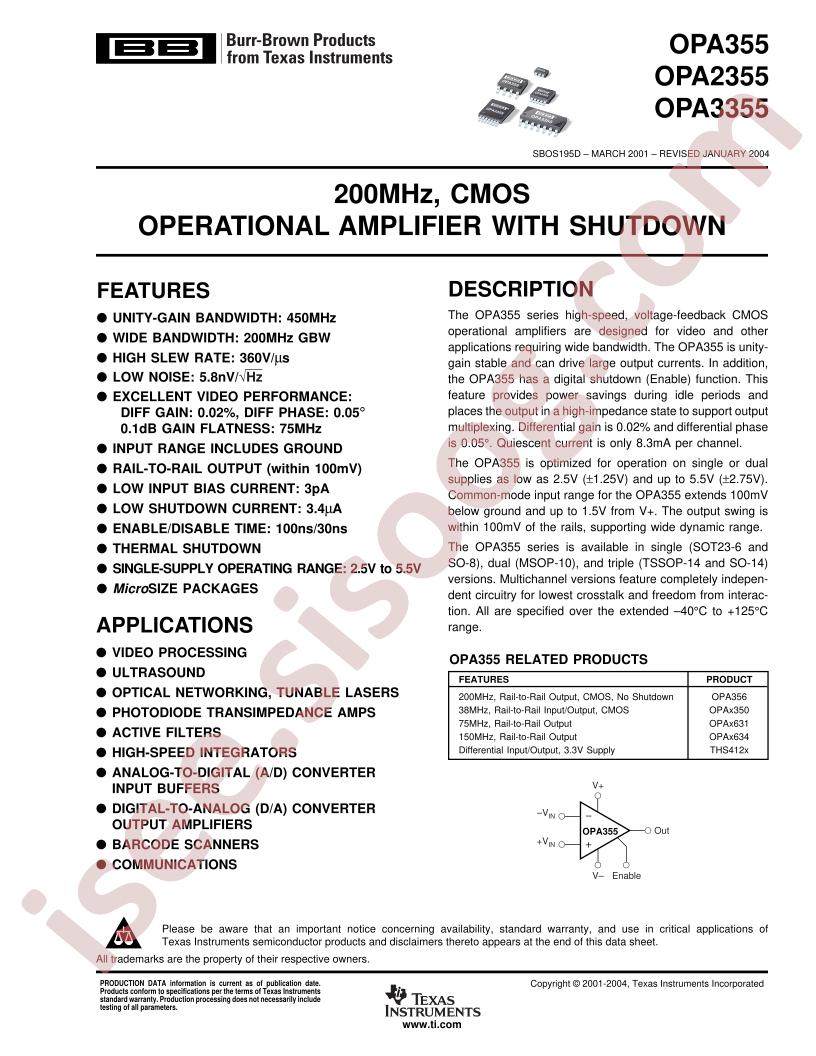 OPA355UA