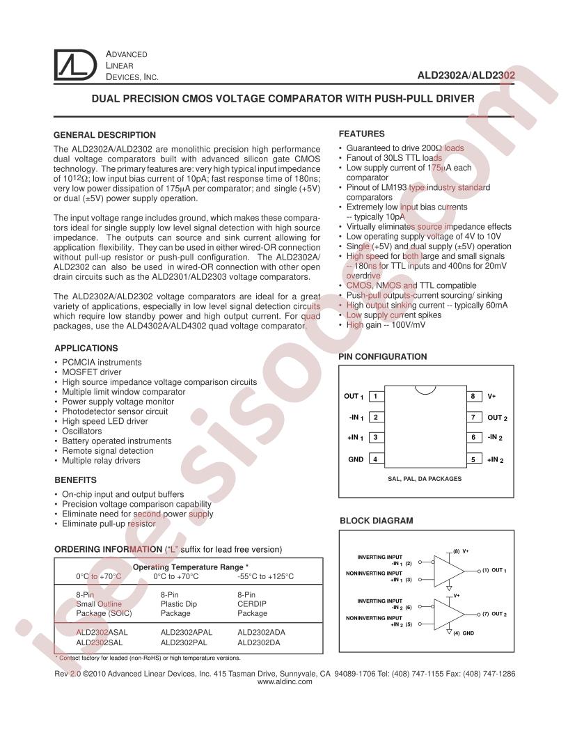 ALD2302SAL