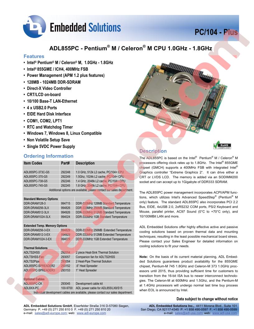 ADL855PC-738-G5