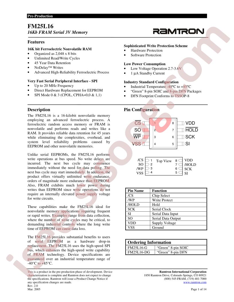 FM25L16