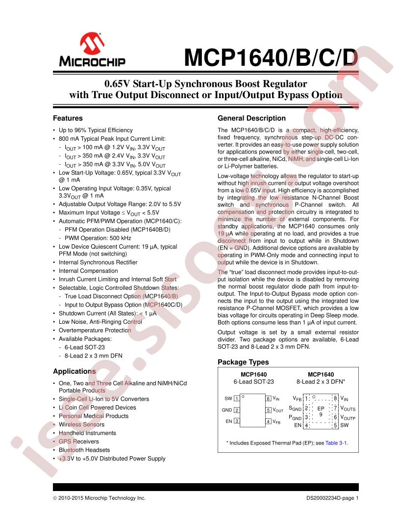 MCP1640BT-ICHY