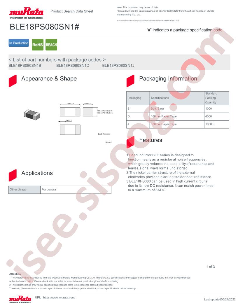 BLE18PS080SN