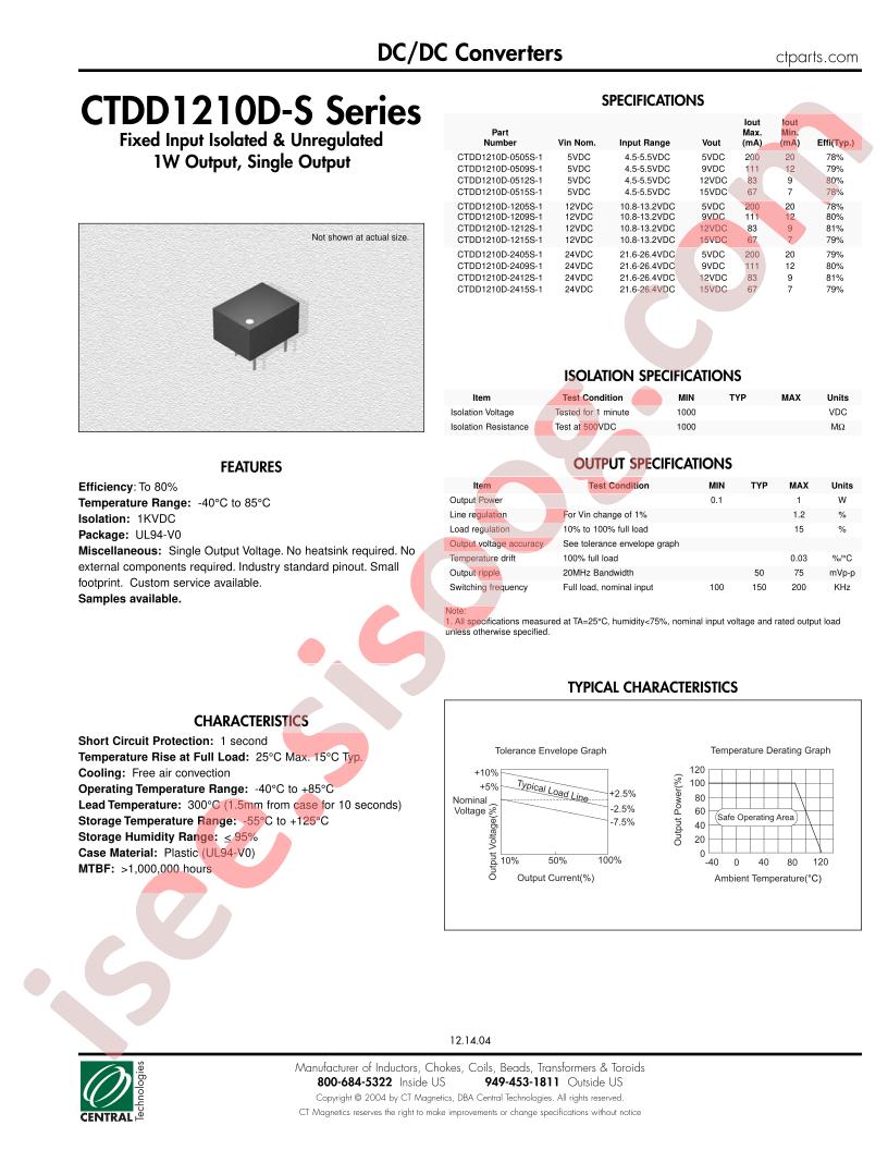 CTDD1210D-1205S-1