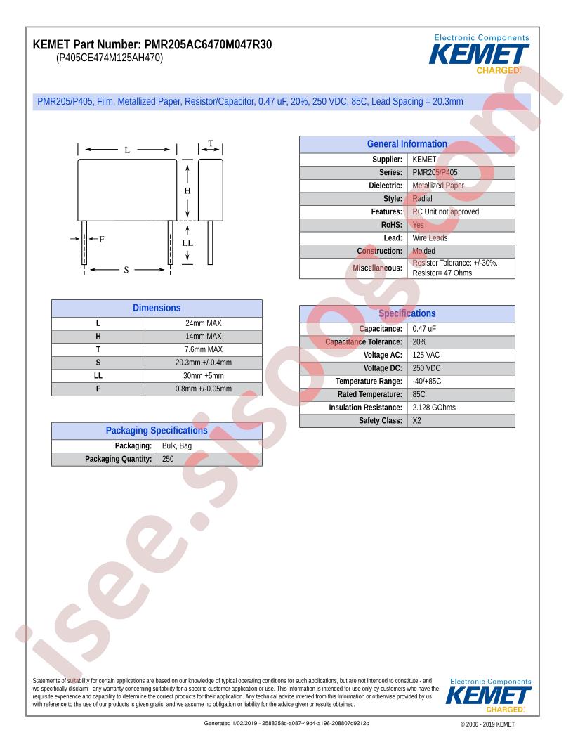 PMR205AC6470M047R30