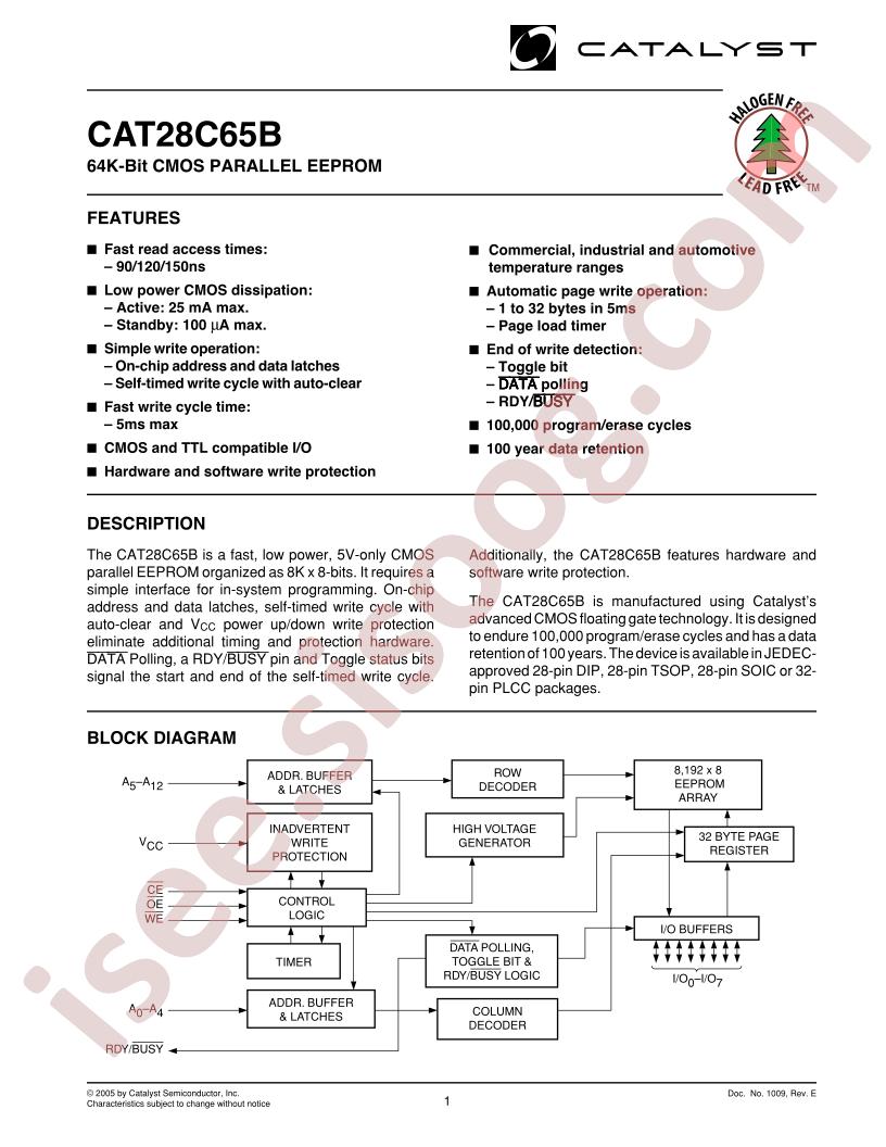 CAT28C65BH13A-90T