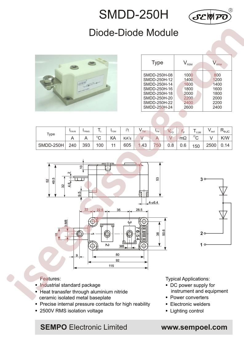 SMDD-250H-12