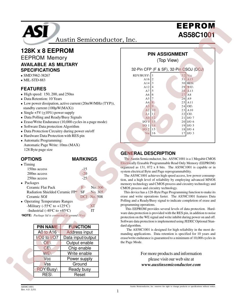 AS58C1001DCJ-20XT