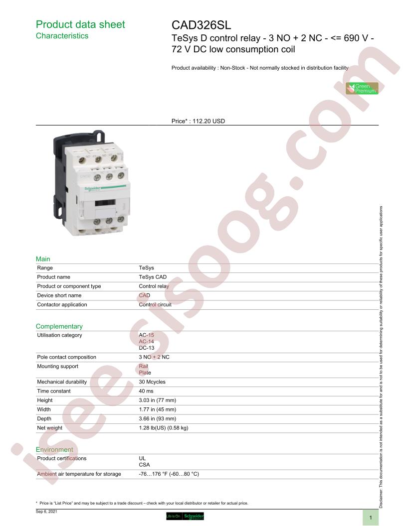 CAD326SL