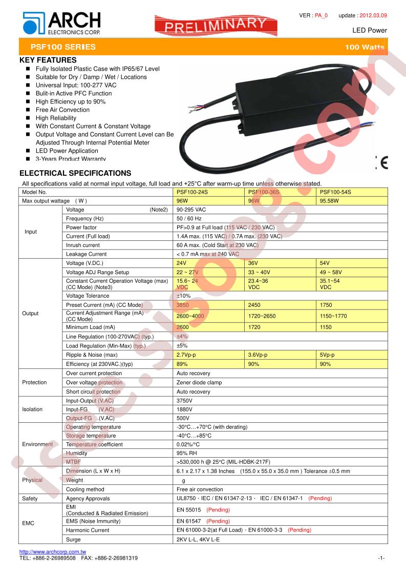 PSF100-54S