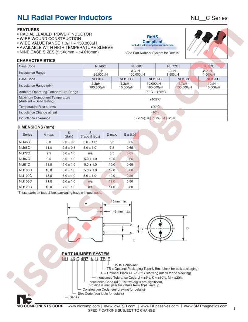 NLI68C303KF