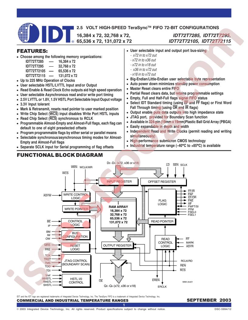 IDT72T72115L4BB