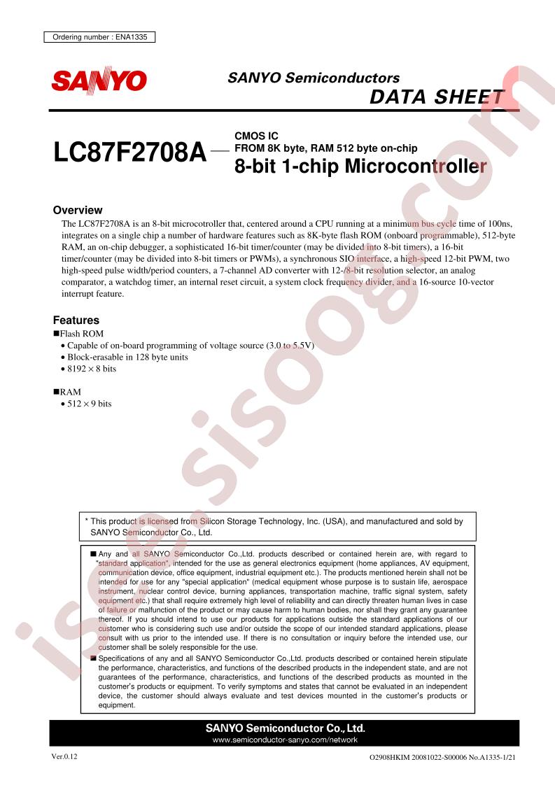 LC87F2708A