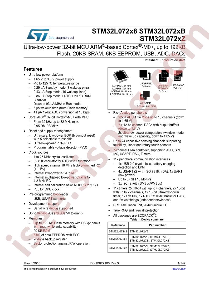 STM32L072X8