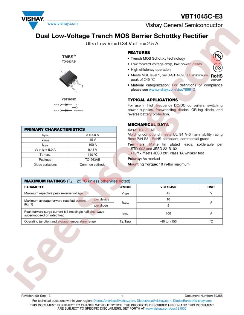 VBT1045C-E3