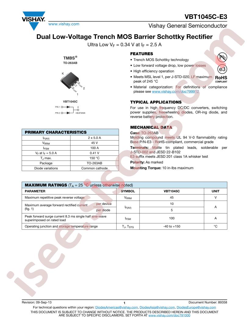 VBT1045C-E3