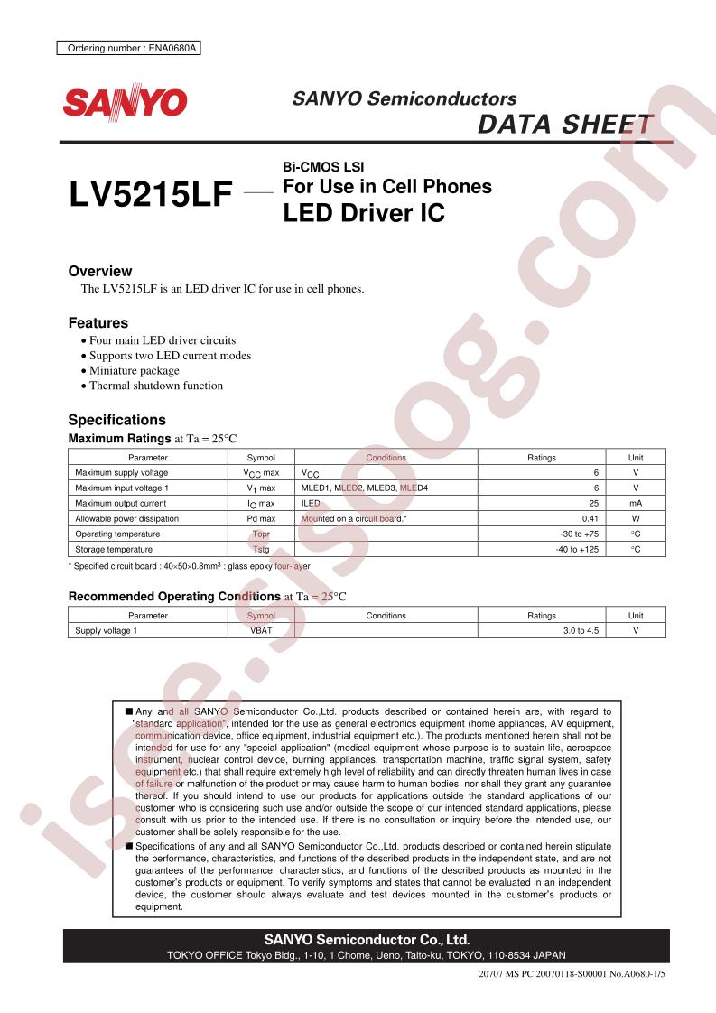 LV5215LF