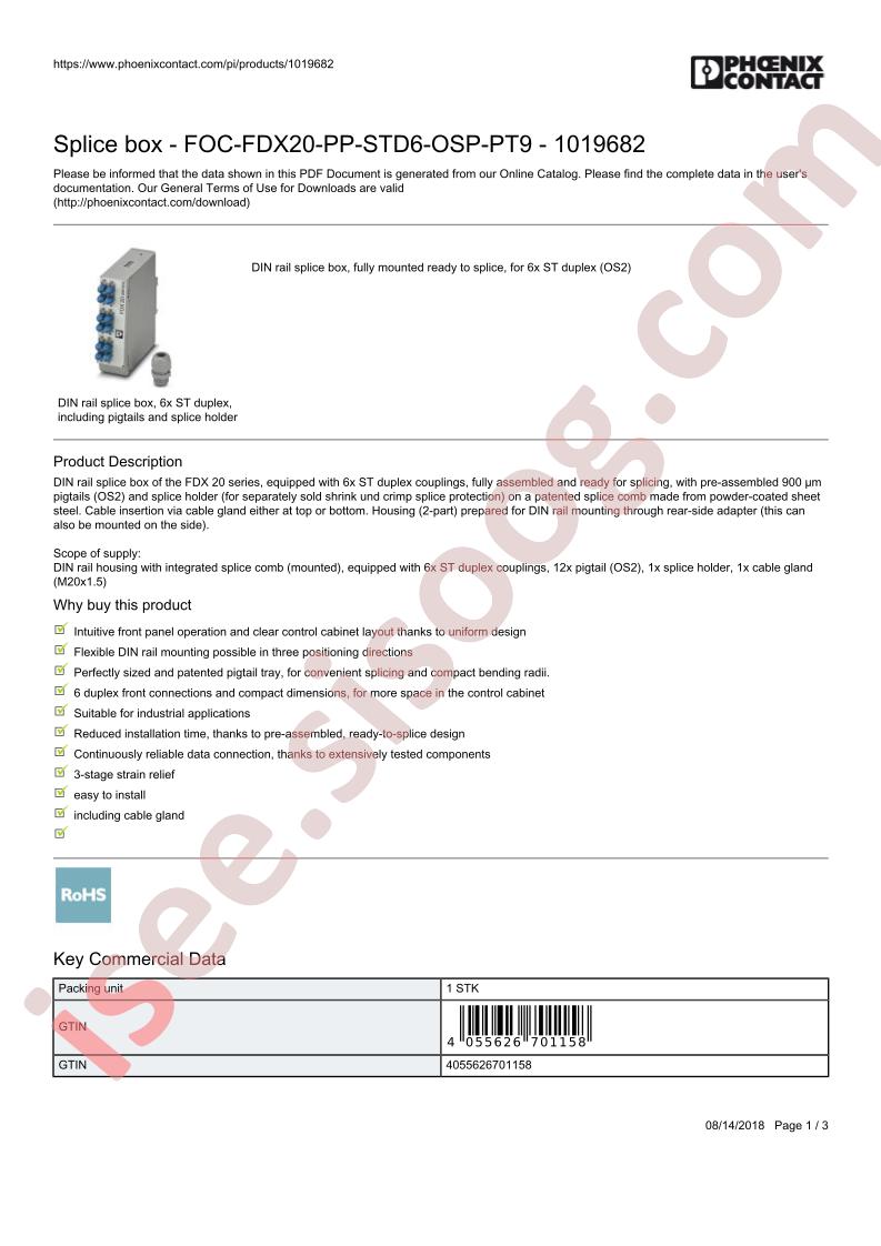 FOC-FDX20-PP-STD6-OSP-PT9