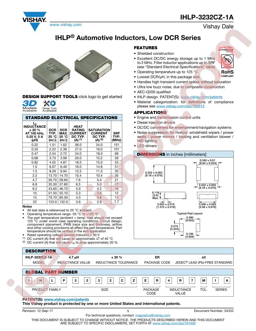 IHLP-3232CZ-1A