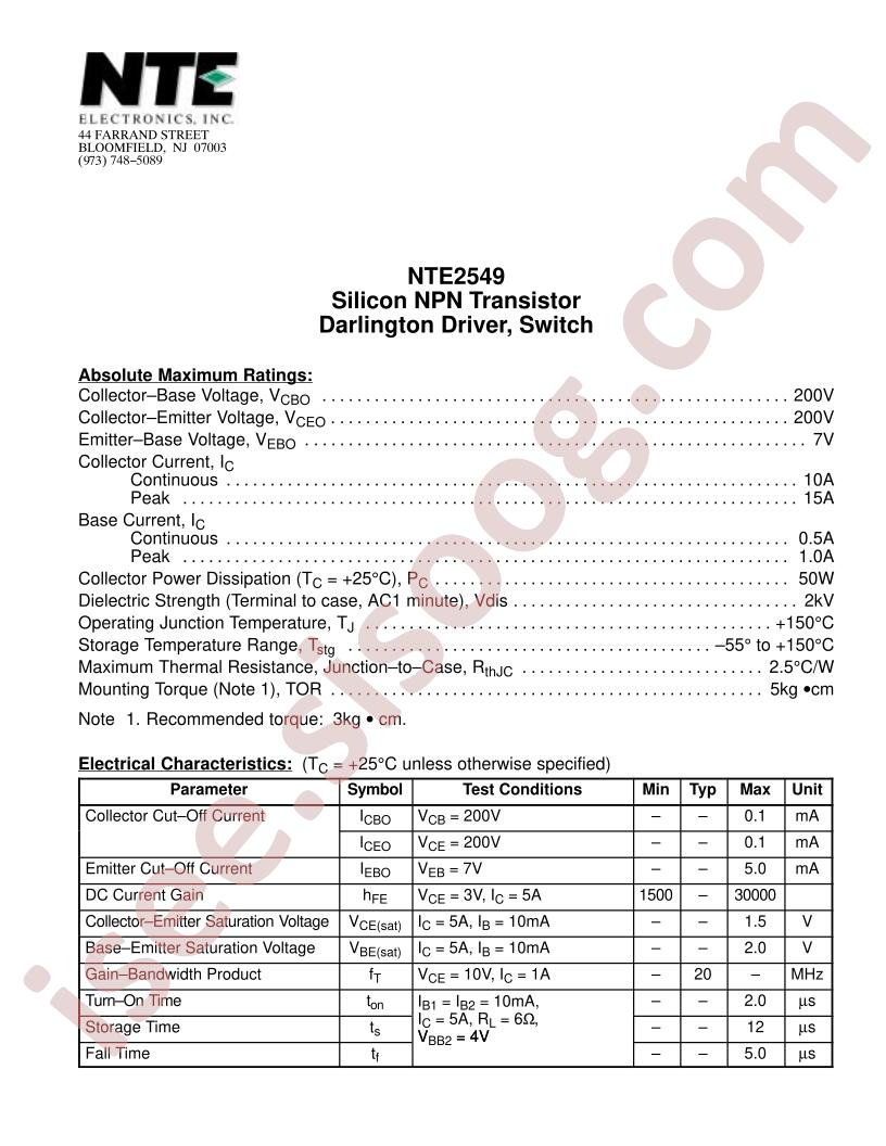 NTE2549