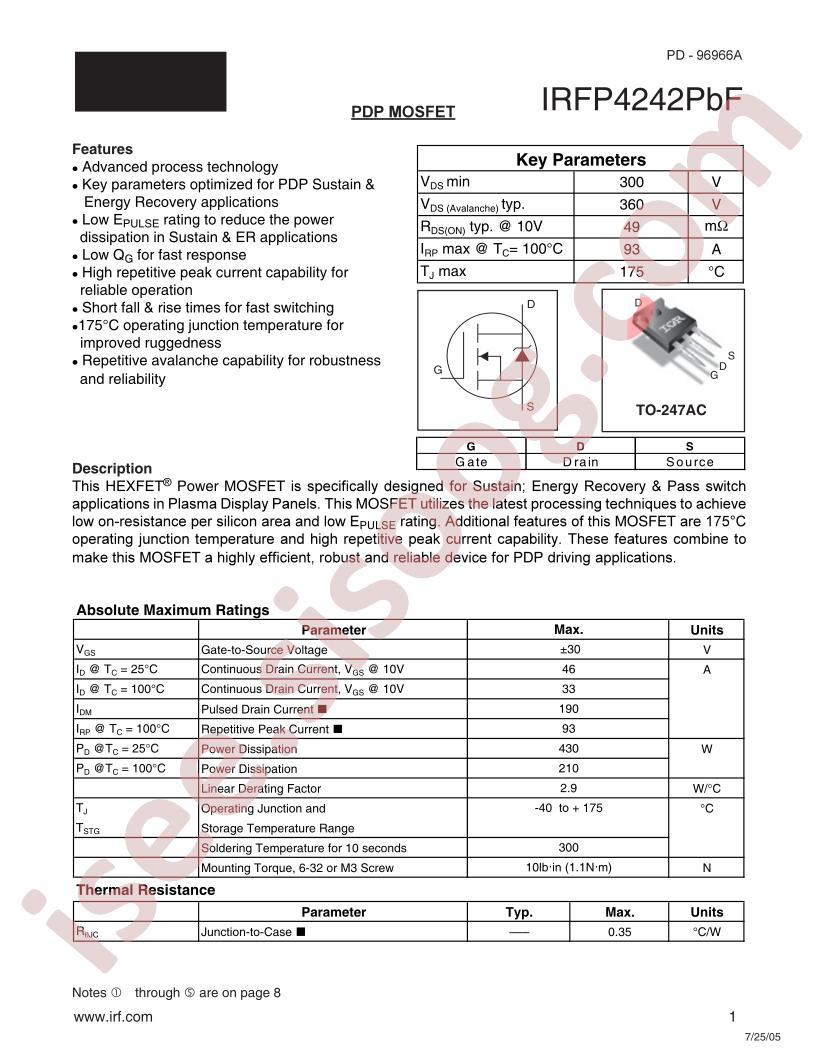 IRFP4242PBF