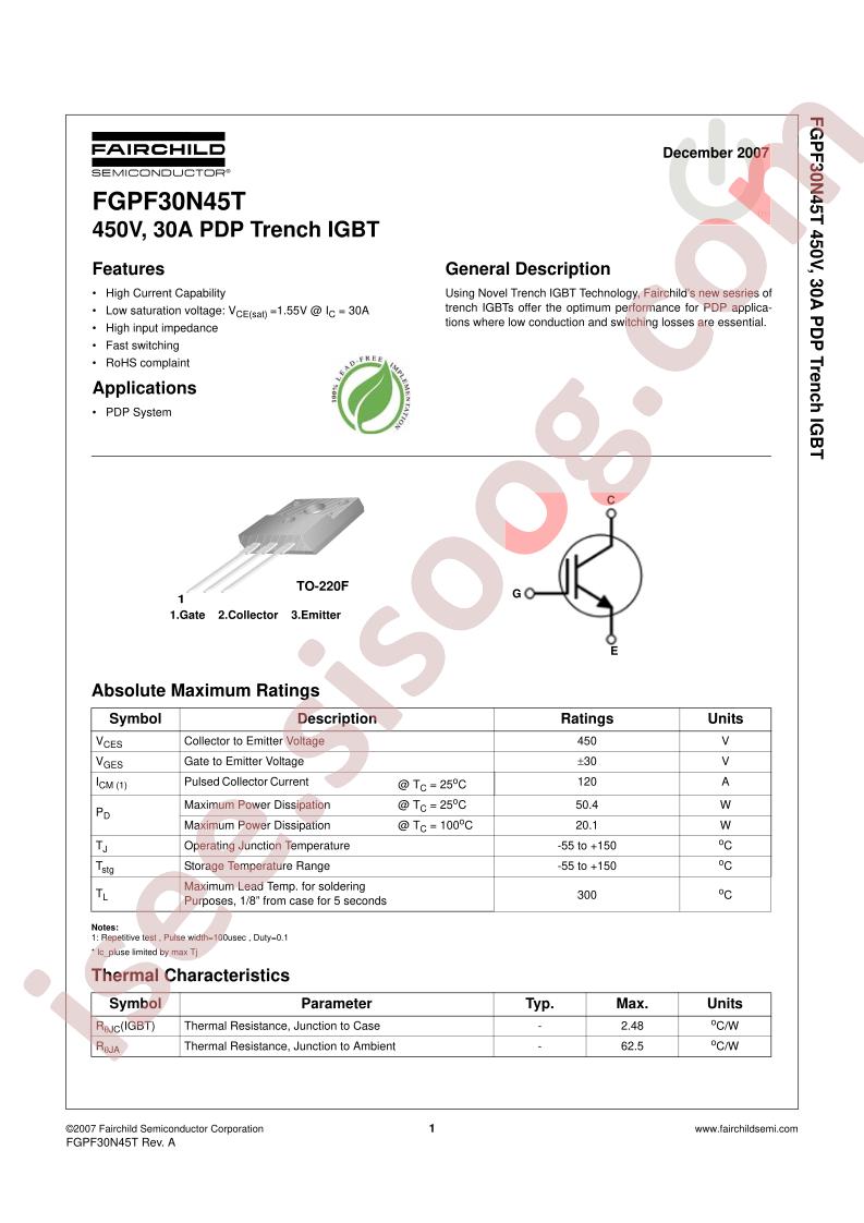 FGPF30N45T