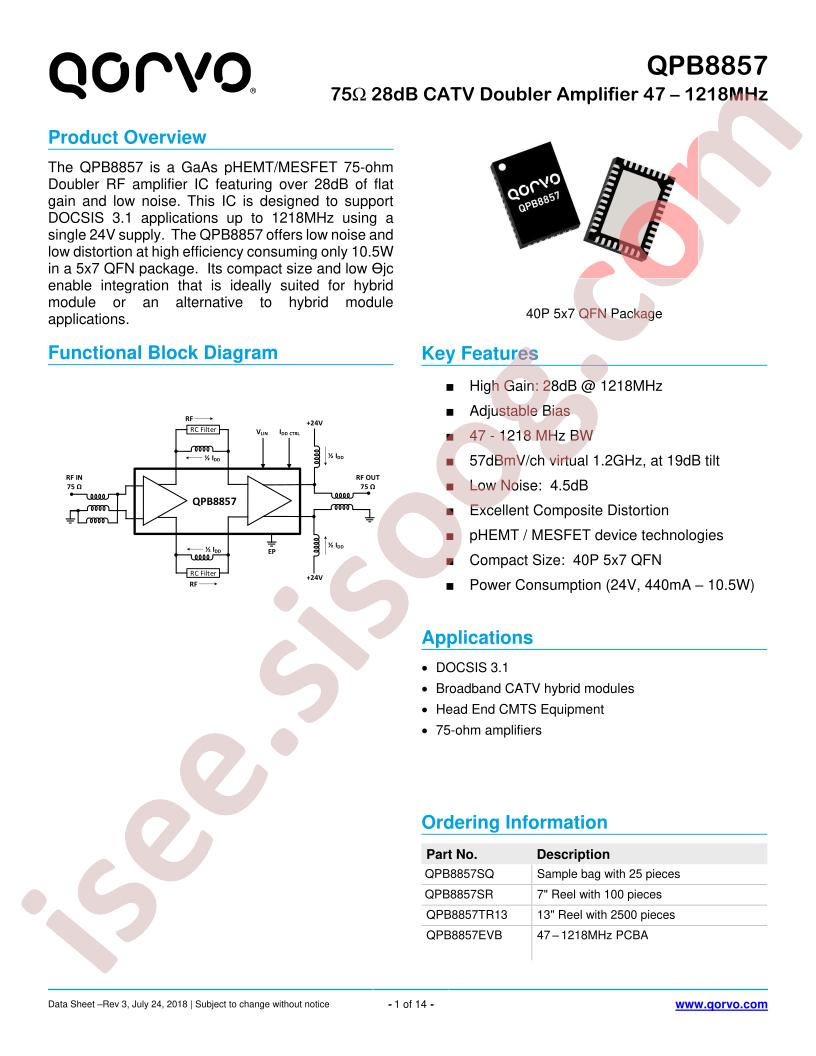 QPB8857EVB