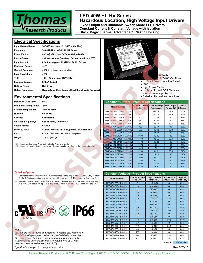 LED40W-009-HL-X-HV