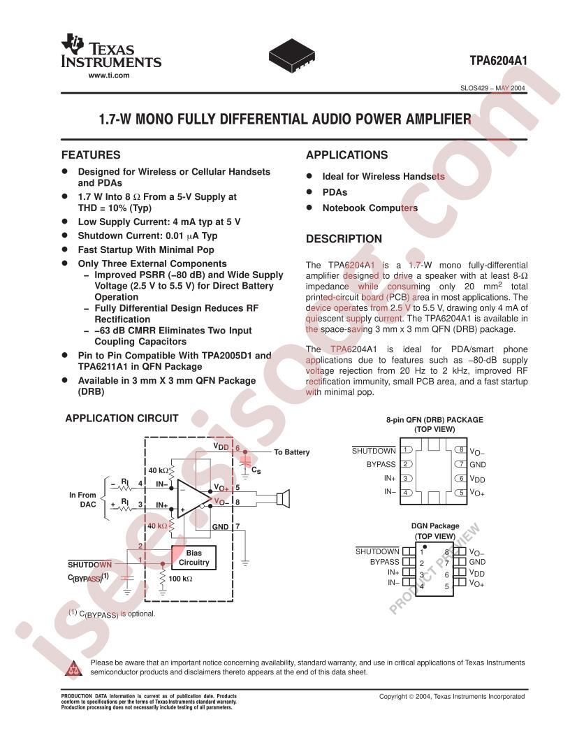TPA6204A1DRB