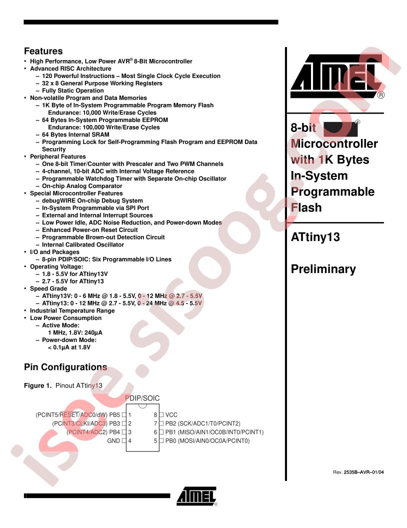 ATTINY13-12PI