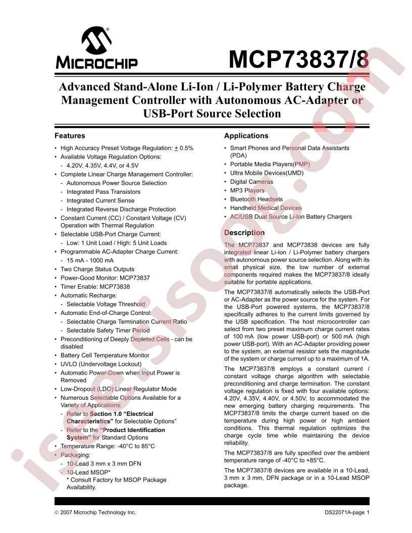 MCP738376SIUN