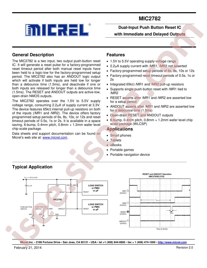 MIC2782CLYCS