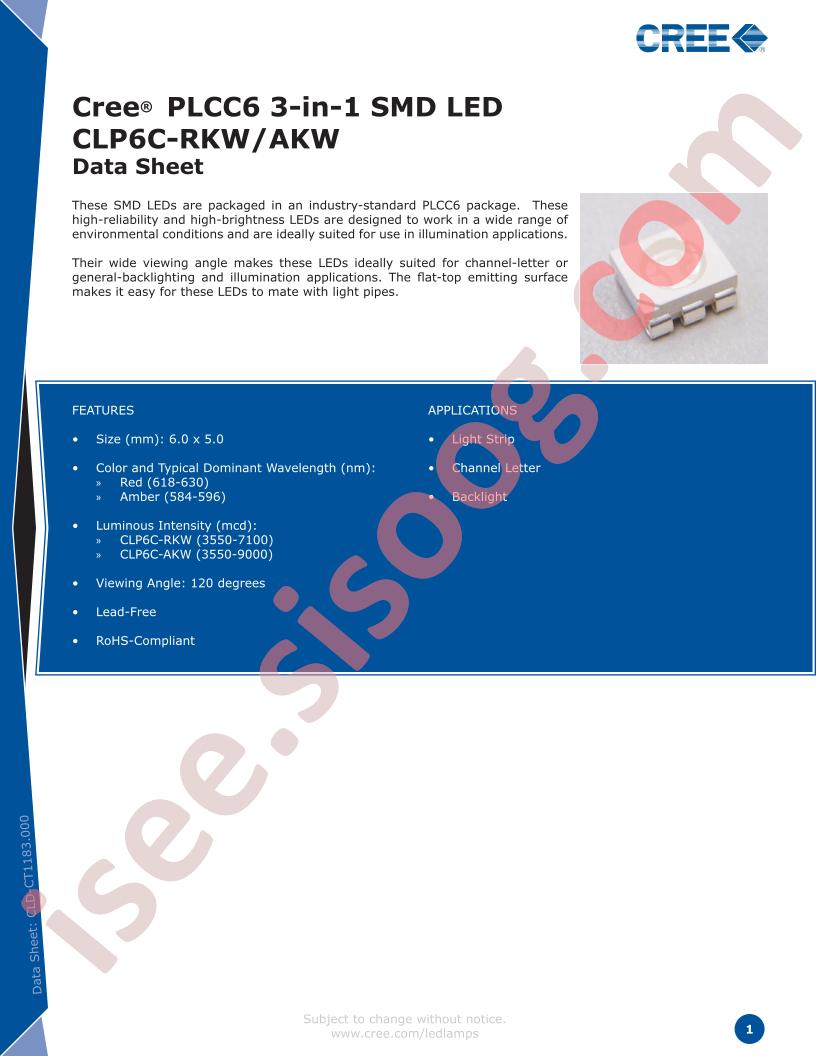 CLP6C-RKW-CZ0A0AA3