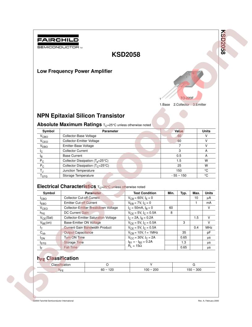 KSD2058YTU