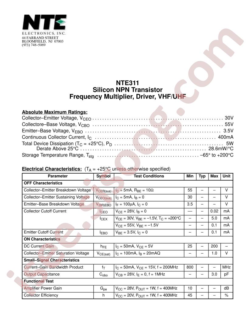 NTE311