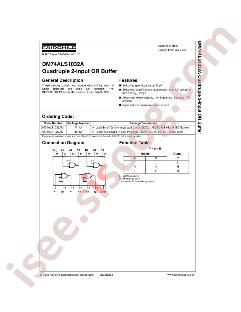 DM74ALS1032AN