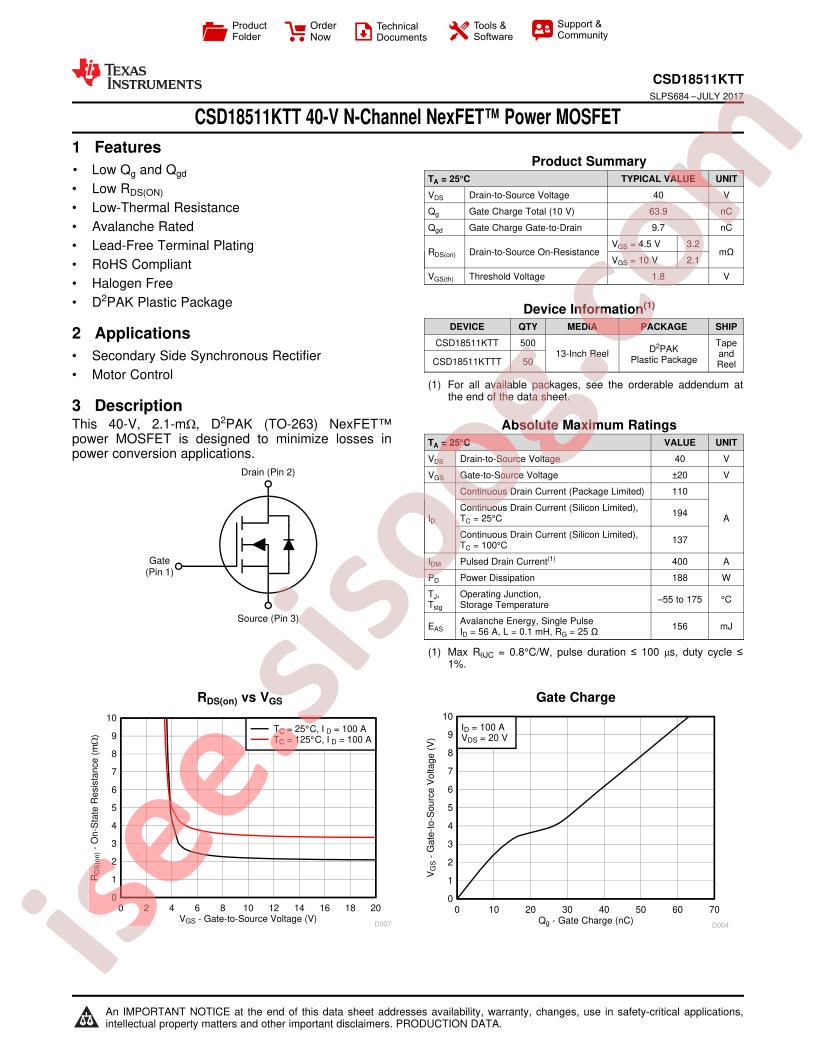 CSD18511KTT