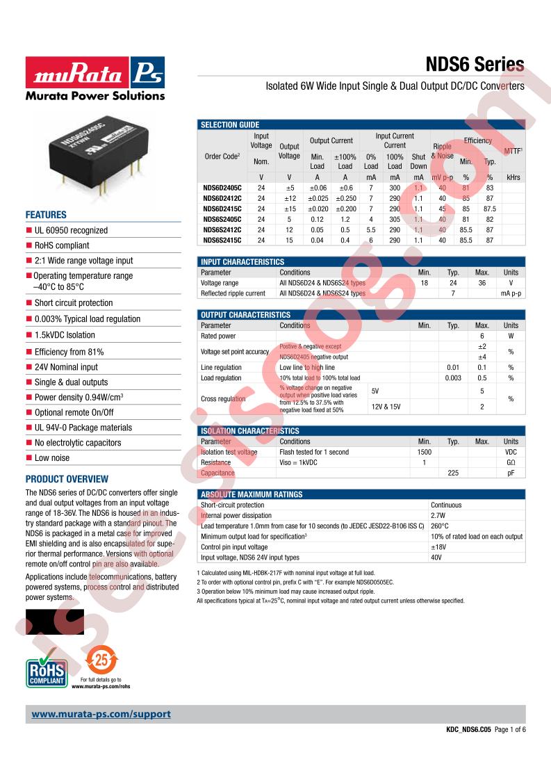 NDS6S2405C