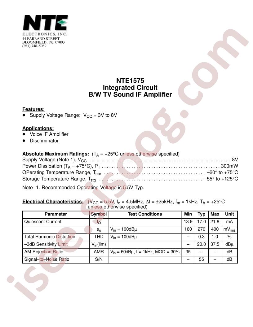 NTE1575