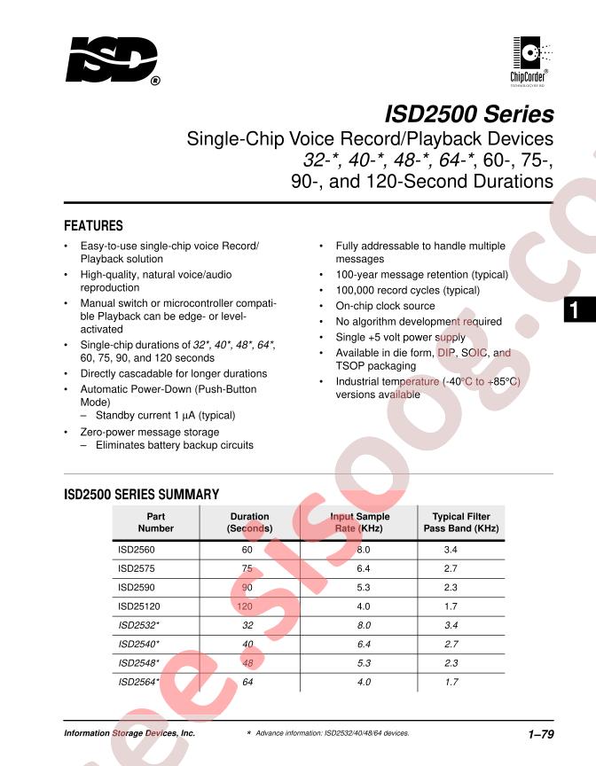 ISD2500