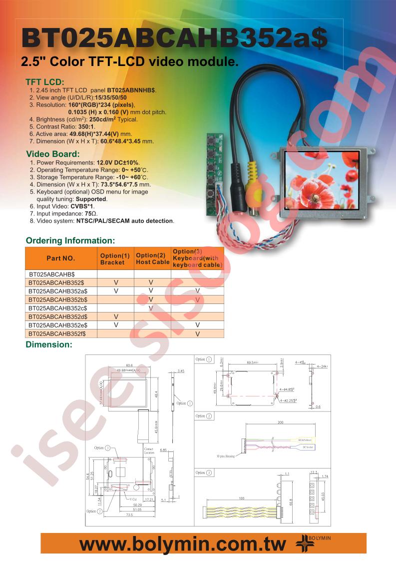 BT025ABCAHB352f