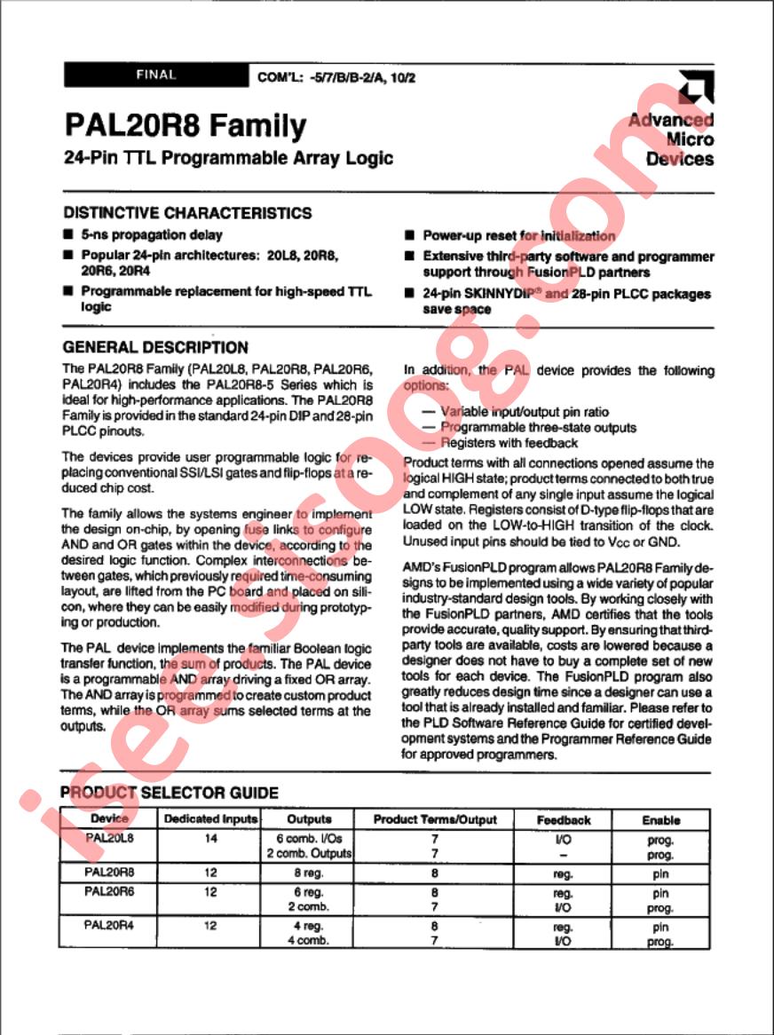 PAL20L8-102PC