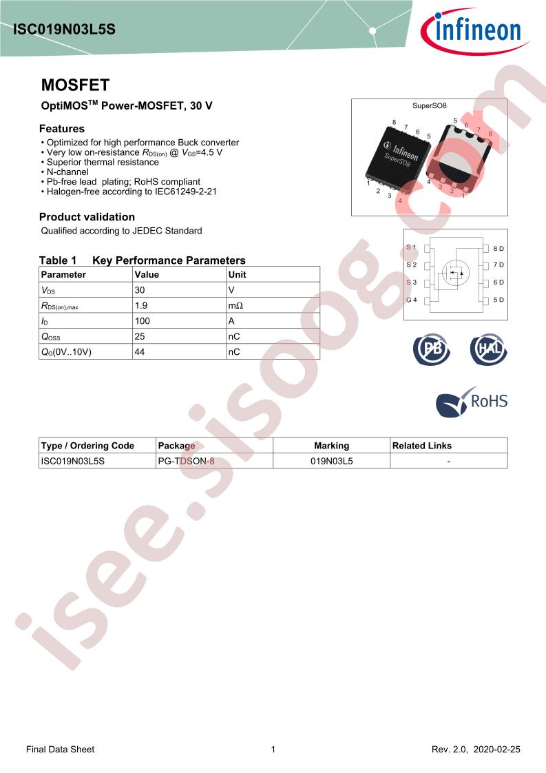 ISC019N03L5SATMA1