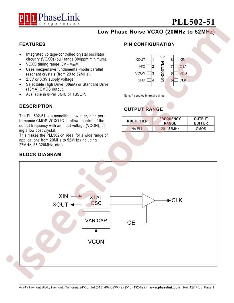 PLL502-51SCL