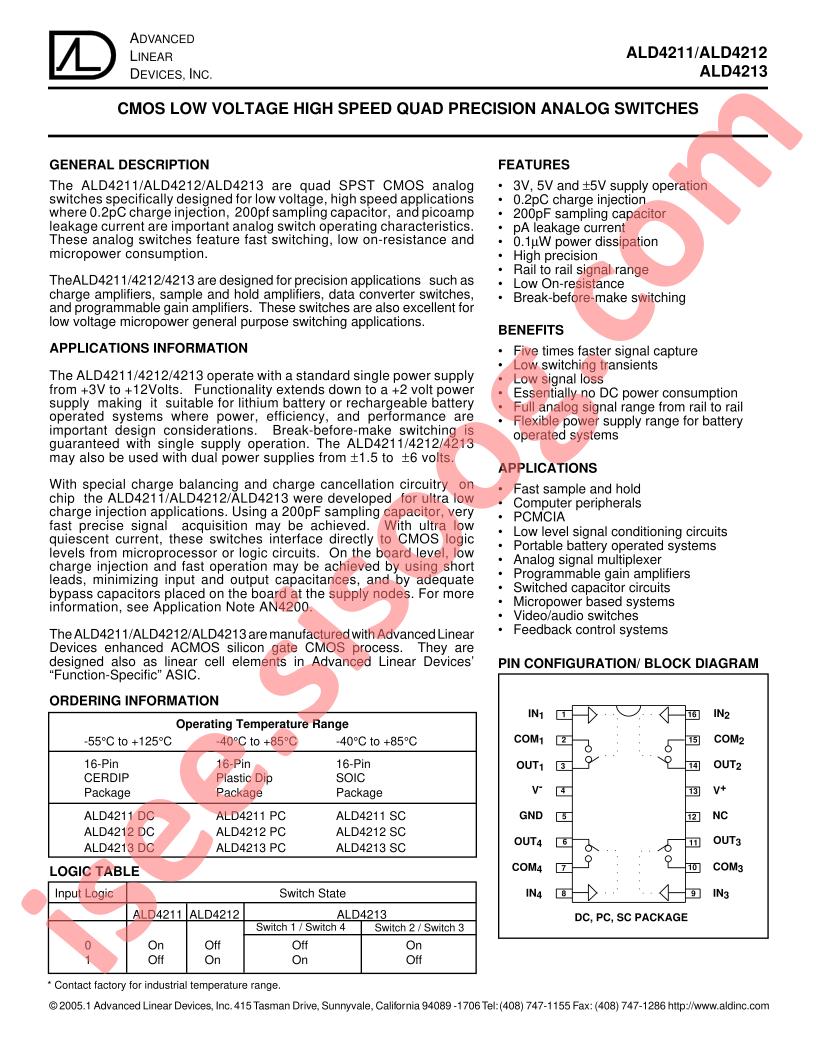 ALD4213PC