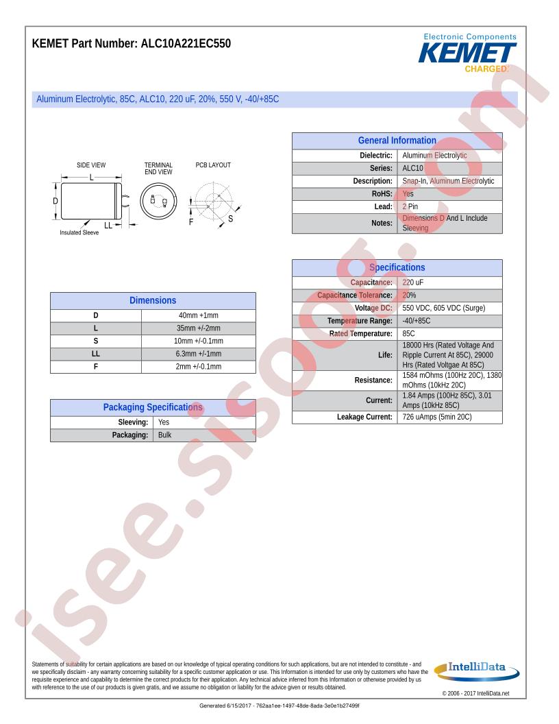 ALC10A221EC550