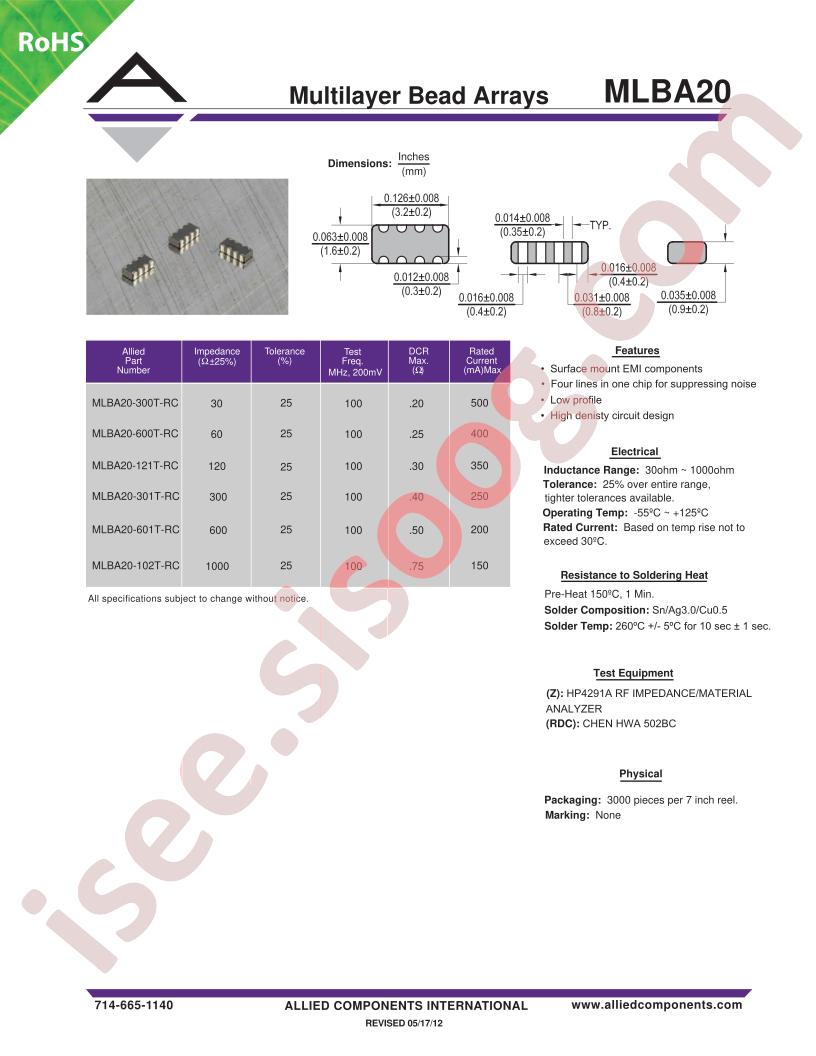 MLBA20-601T-RC